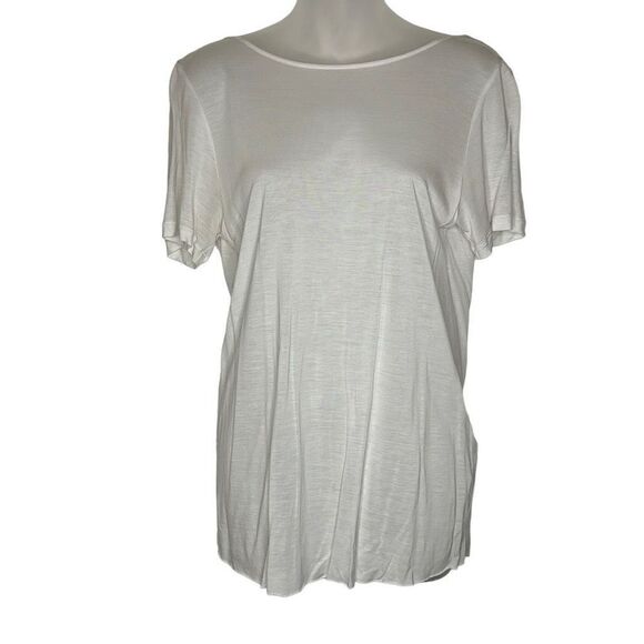 ZARA Basic White T-Shirt Medium - Picture 1 of 3